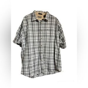 Men's Wrangler Hero Plaid Short Sleeve Button Up Western Shirt Size 2XL